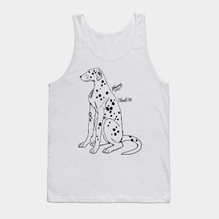 Dalmatian Sketch Tank Top